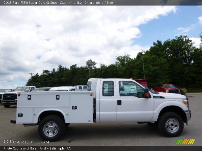 Oxford White / Steel 2015 Ford F350 Super Duty XL Super Cab 4x4 Utility