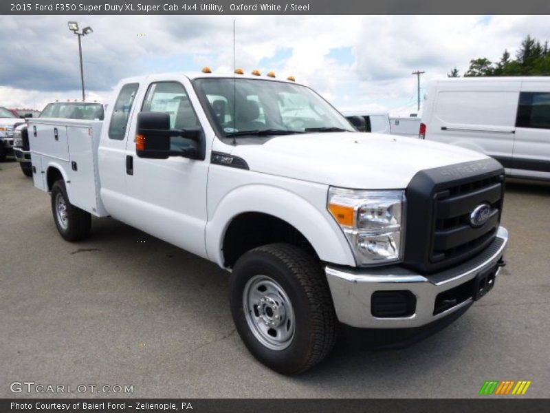 Oxford White / Steel 2015 Ford F350 Super Duty XL Super Cab 4x4 Utility