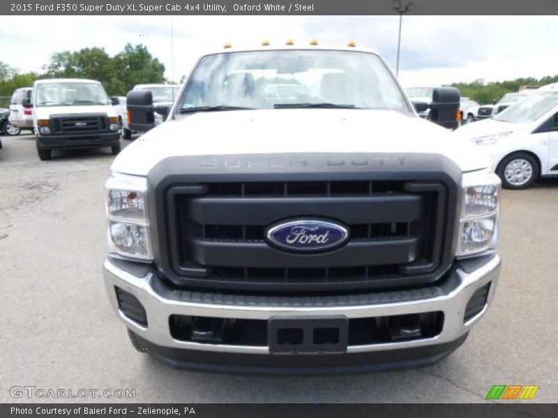 Oxford White / Steel 2015 Ford F350 Super Duty XL Super Cab 4x4 Utility