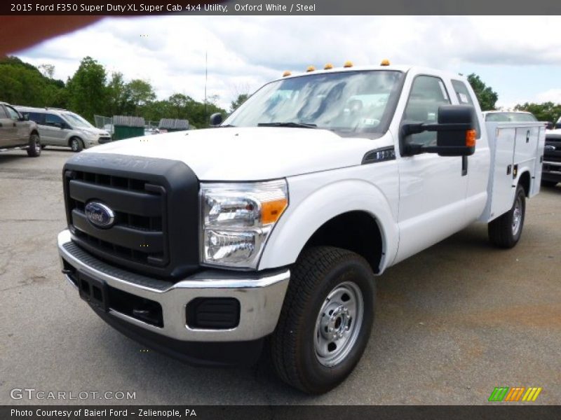 Oxford White / Steel 2015 Ford F350 Super Duty XL Super Cab 4x4 Utility