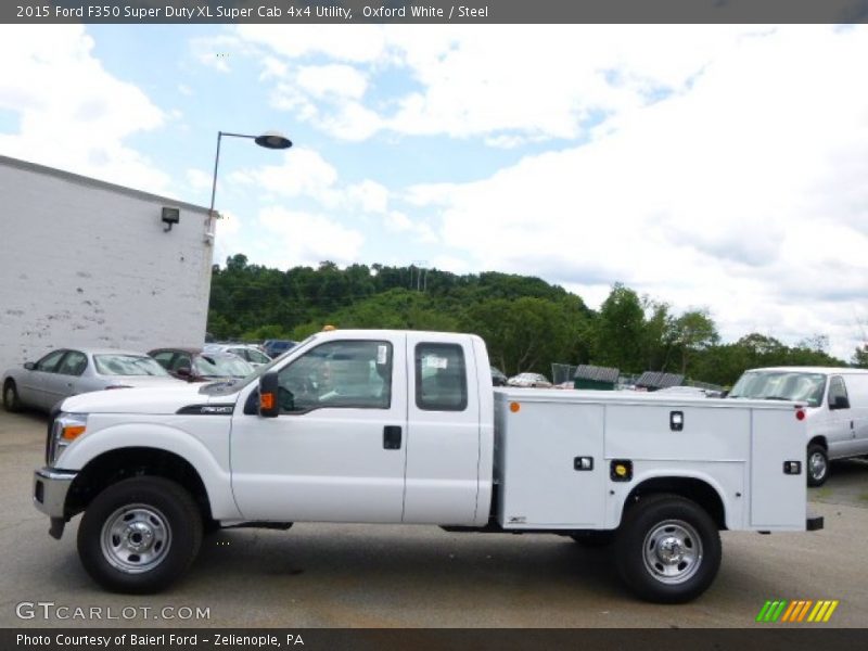 Oxford White / Steel 2015 Ford F350 Super Duty XL Super Cab 4x4 Utility