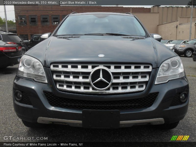 Capri Blue Metallic / Black 2010 Mercedes-Benz ML 350 4Matic