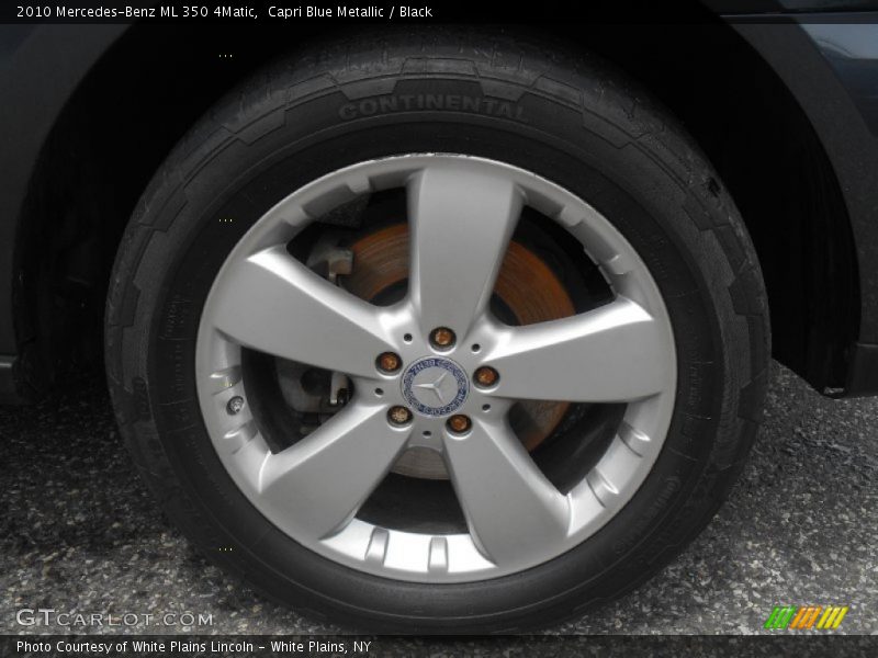 Capri Blue Metallic / Black 2010 Mercedes-Benz ML 350 4Matic