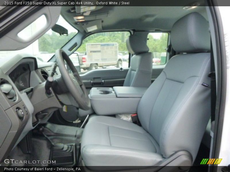 Oxford White / Steel 2015 Ford F350 Super Duty XL Super Cab 4x4 Utility