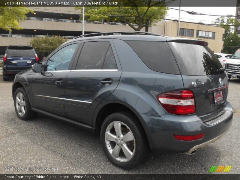 Capri Blue Metallic / Black 2010 Mercedes-Benz ML 350 4Matic
