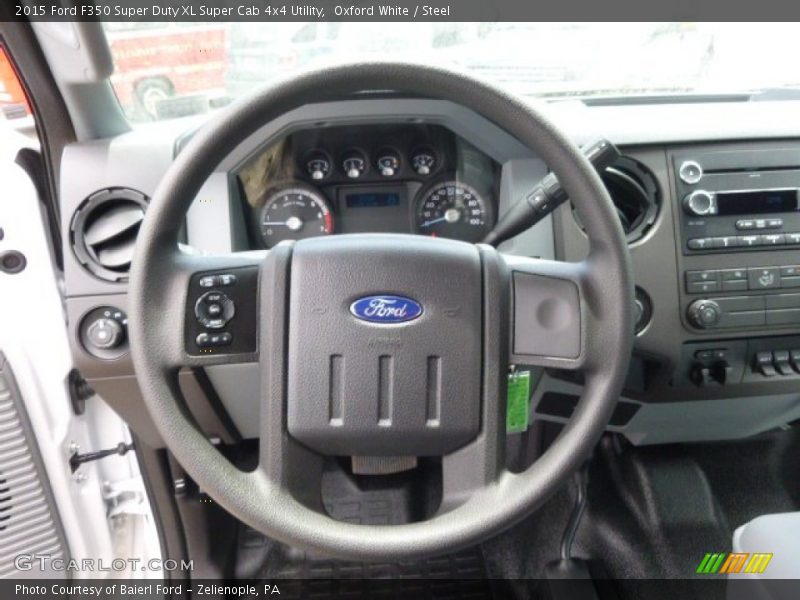 Oxford White / Steel 2015 Ford F350 Super Duty XL Super Cab 4x4 Utility