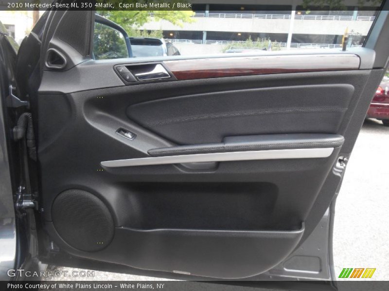 Capri Blue Metallic / Black 2010 Mercedes-Benz ML 350 4Matic