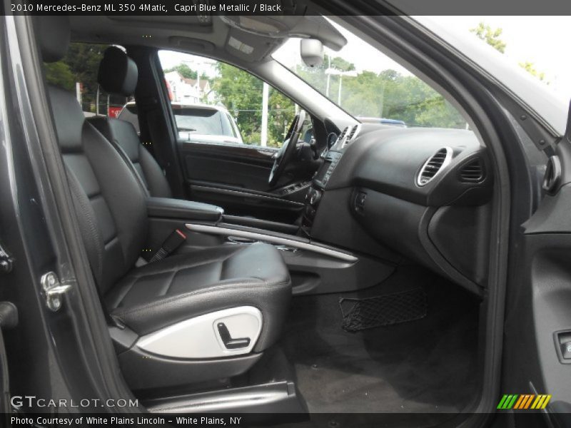 Capri Blue Metallic / Black 2010 Mercedes-Benz ML 350 4Matic