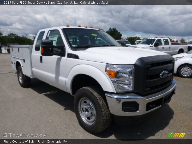 Oxford White / Steel 2015 Ford F350 Super Duty XL Super Cab 4x4 Utility