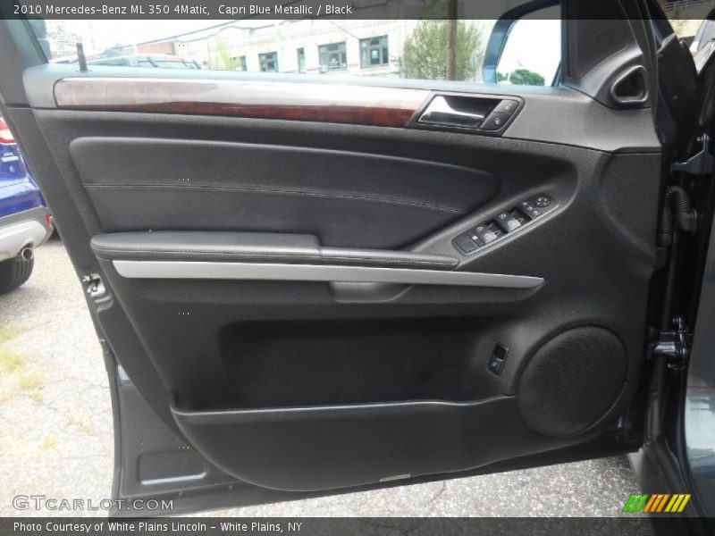 Capri Blue Metallic / Black 2010 Mercedes-Benz ML 350 4Matic