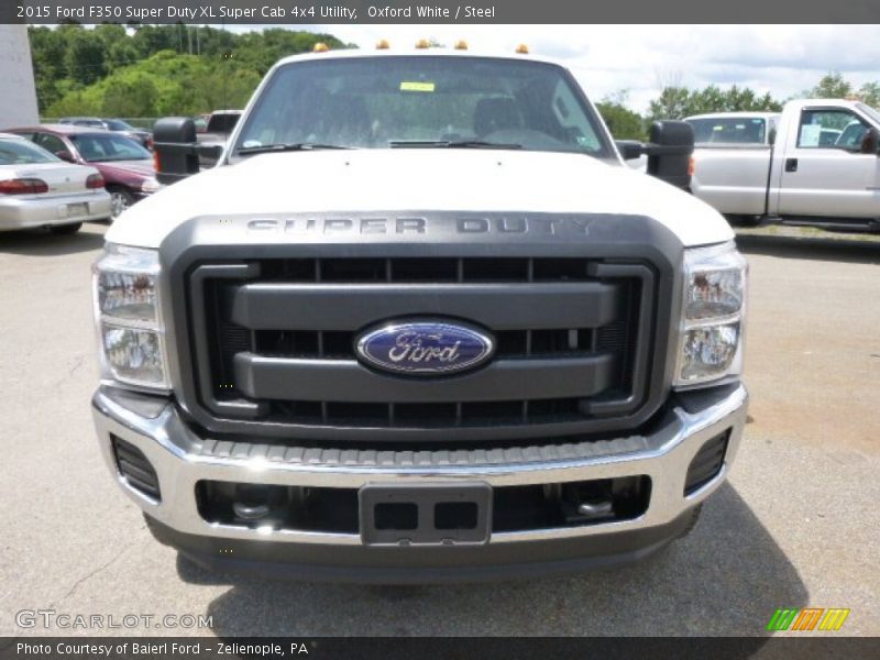 Oxford White / Steel 2015 Ford F350 Super Duty XL Super Cab 4x4 Utility