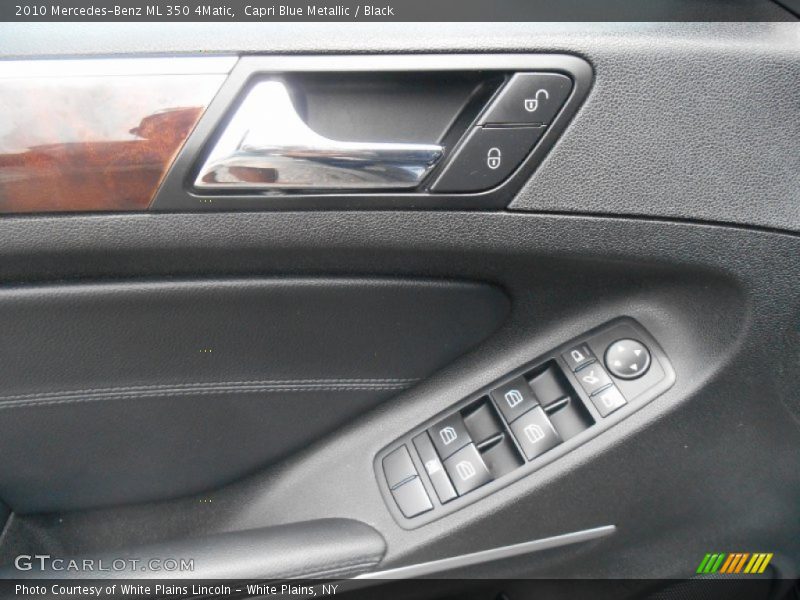 Capri Blue Metallic / Black 2010 Mercedes-Benz ML 350 4Matic