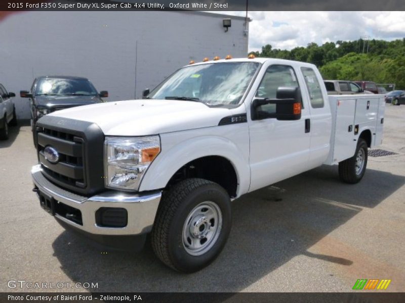 Oxford White / Steel 2015 Ford F350 Super Duty XL Super Cab 4x4 Utility