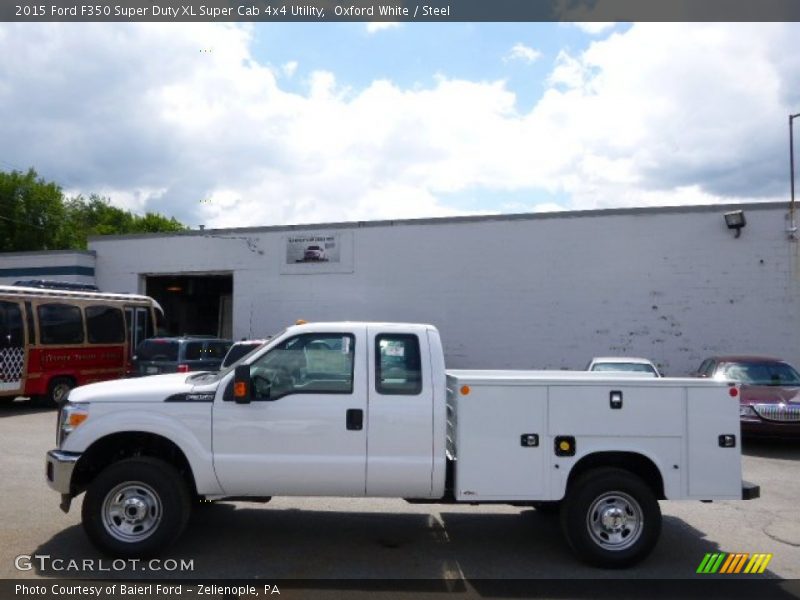 Oxford White / Steel 2015 Ford F350 Super Duty XL Super Cab 4x4 Utility