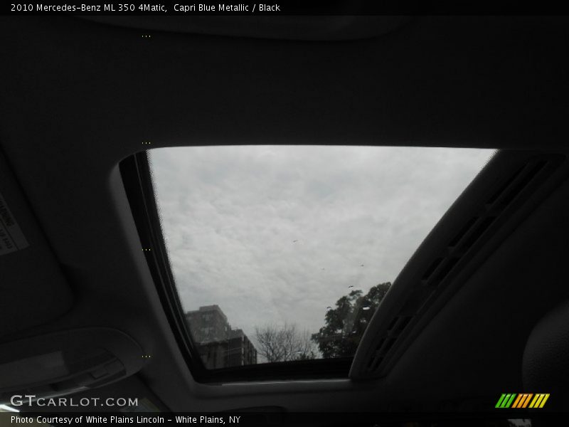 Capri Blue Metallic / Black 2010 Mercedes-Benz ML 350 4Matic
