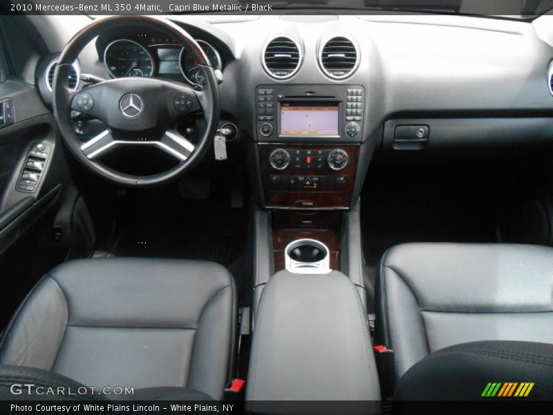 Capri Blue Metallic / Black 2010 Mercedes-Benz ML 350 4Matic