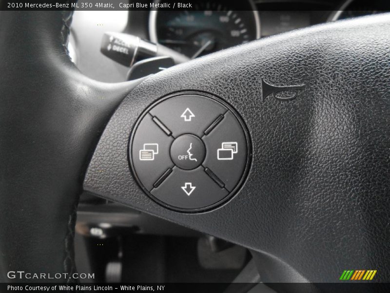Capri Blue Metallic / Black 2010 Mercedes-Benz ML 350 4Matic