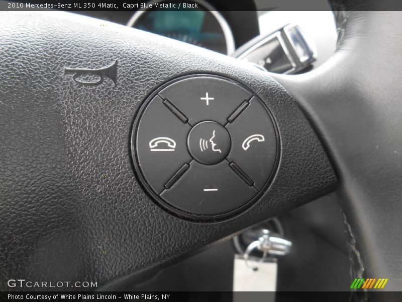 Capri Blue Metallic / Black 2010 Mercedes-Benz ML 350 4Matic