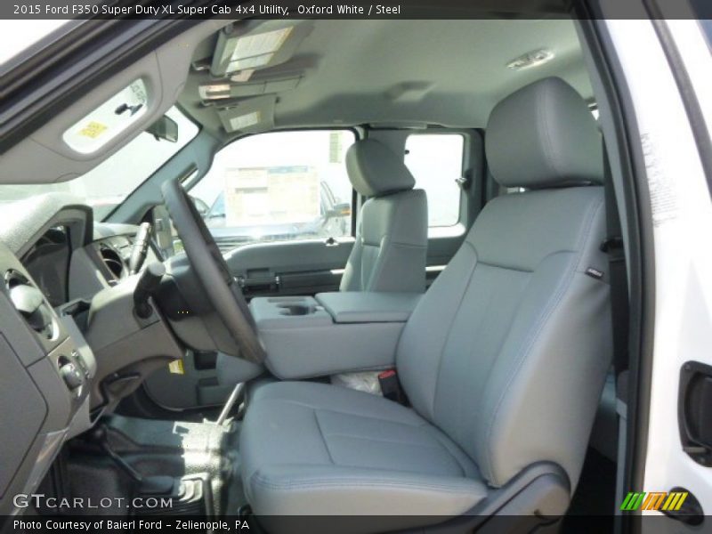 Oxford White / Steel 2015 Ford F350 Super Duty XL Super Cab 4x4 Utility