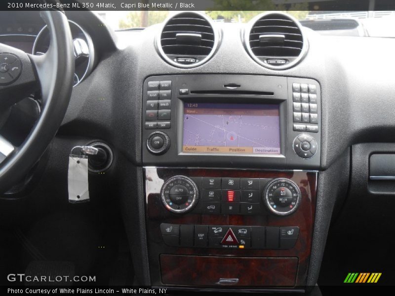 Capri Blue Metallic / Black 2010 Mercedes-Benz ML 350 4Matic