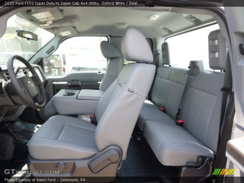 Oxford White / Steel 2015 Ford F350 Super Duty XL Super Cab 4x4 Utility