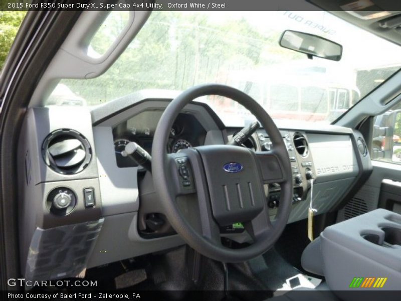 Oxford White / Steel 2015 Ford F350 Super Duty XL Super Cab 4x4 Utility
