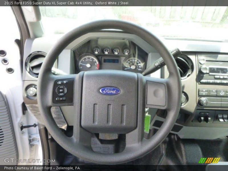 Oxford White / Steel 2015 Ford F350 Super Duty XL Super Cab 4x4 Utility