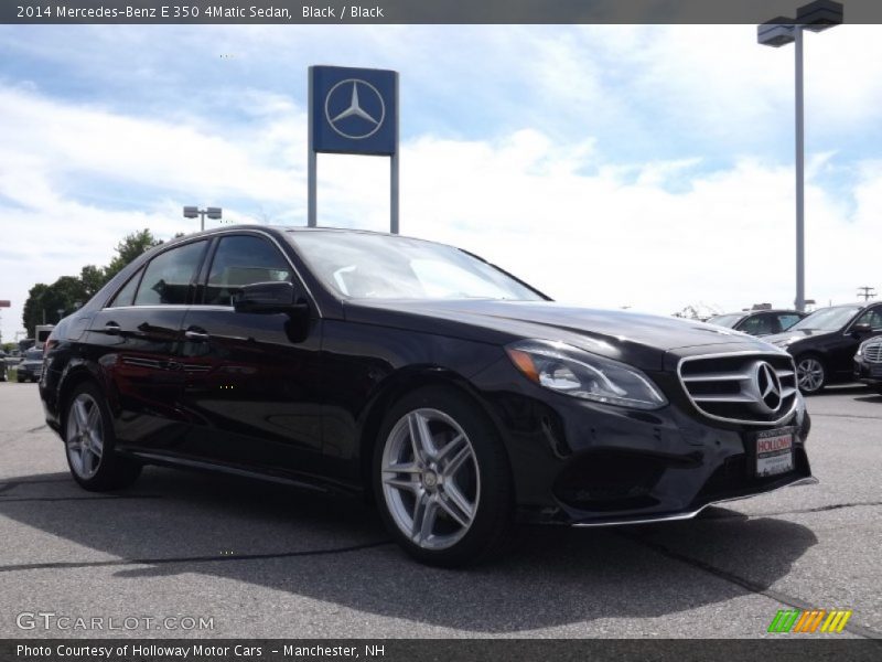 Black / Black 2014 Mercedes-Benz E 350 4Matic Sedan