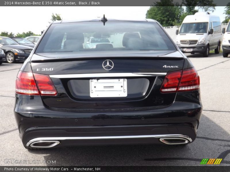 Black / Black 2014 Mercedes-Benz E 350 4Matic Sedan