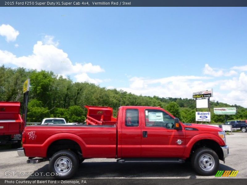 Vermillion Red / Steel 2015 Ford F250 Super Duty XL Super Cab 4x4