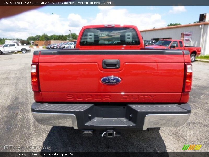 Vermillion Red / Steel 2015 Ford F250 Super Duty XL Super Cab 4x4