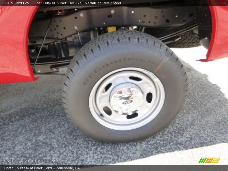 Vermillion Red / Steel 2015 Ford F250 Super Duty XL Super Cab 4x4
