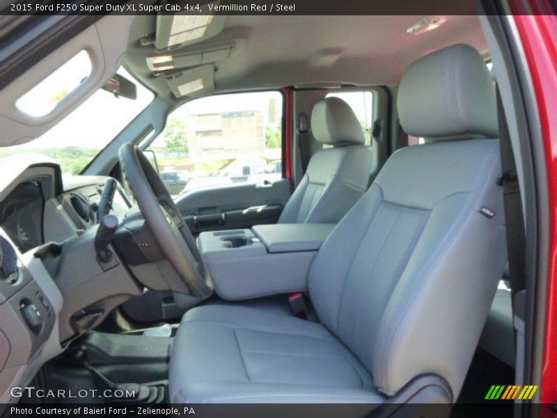Vermillion Red / Steel 2015 Ford F250 Super Duty XL Super Cab 4x4