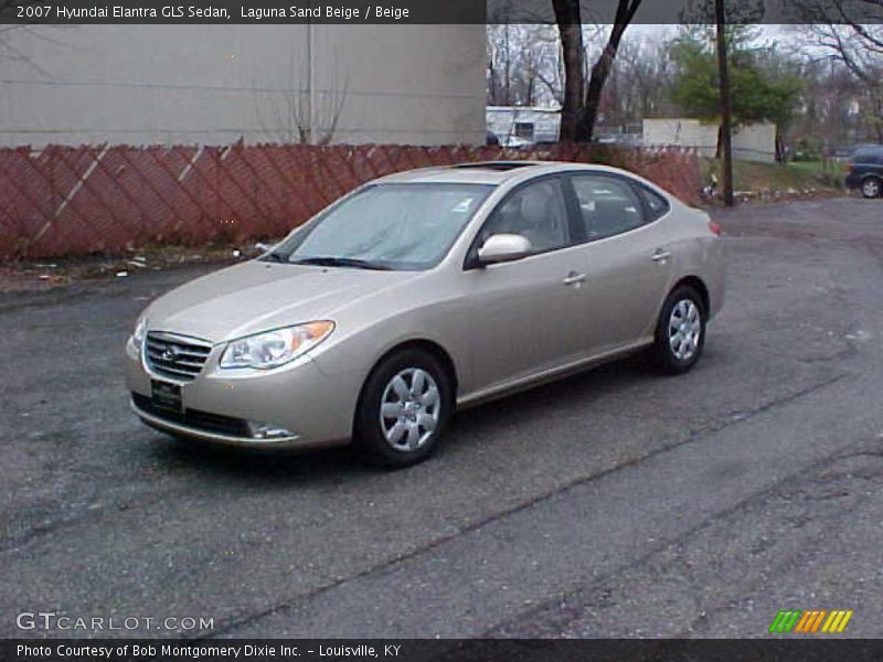 Laguna Sand Beige / Beige 2007 Hyundai Elantra GLS Sedan