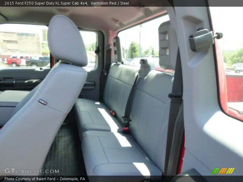 Vermillion Red / Steel 2015 Ford F250 Super Duty XL Super Cab 4x4