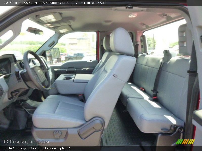 Vermillion Red / Steel 2015 Ford F250 Super Duty XL Super Cab 4x4