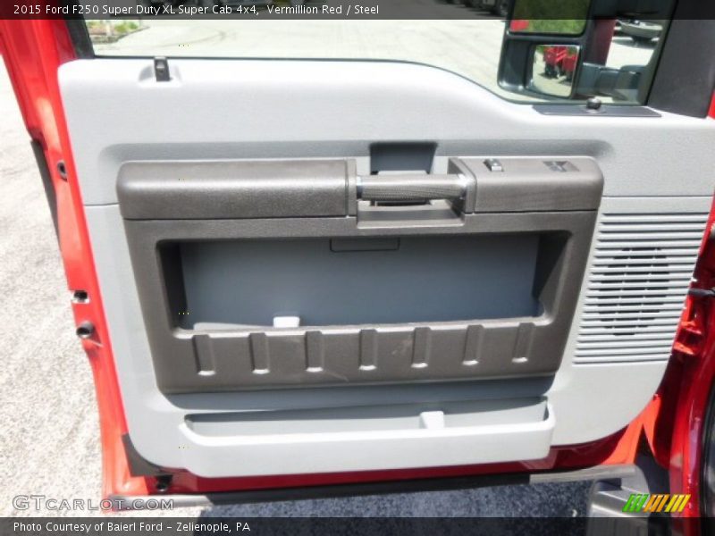 Vermillion Red / Steel 2015 Ford F250 Super Duty XL Super Cab 4x4