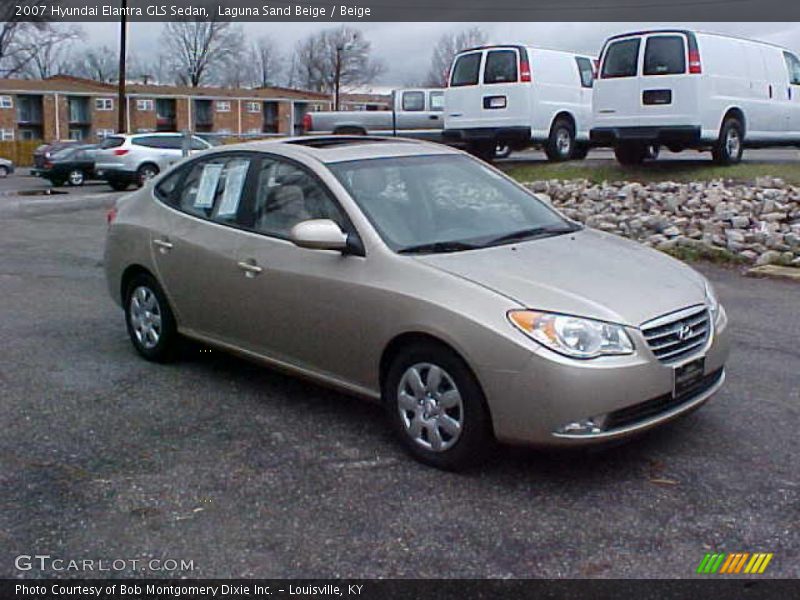 Laguna Sand Beige / Beige 2007 Hyundai Elantra GLS Sedan