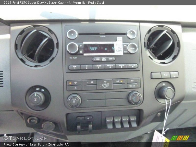 Vermillion Red / Steel 2015 Ford F250 Super Duty XL Super Cab 4x4