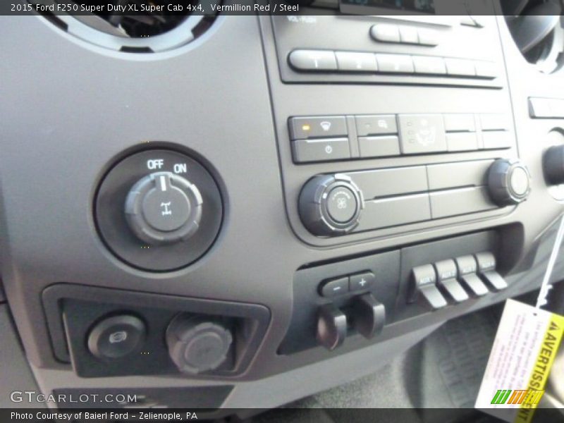 Vermillion Red / Steel 2015 Ford F250 Super Duty XL Super Cab 4x4