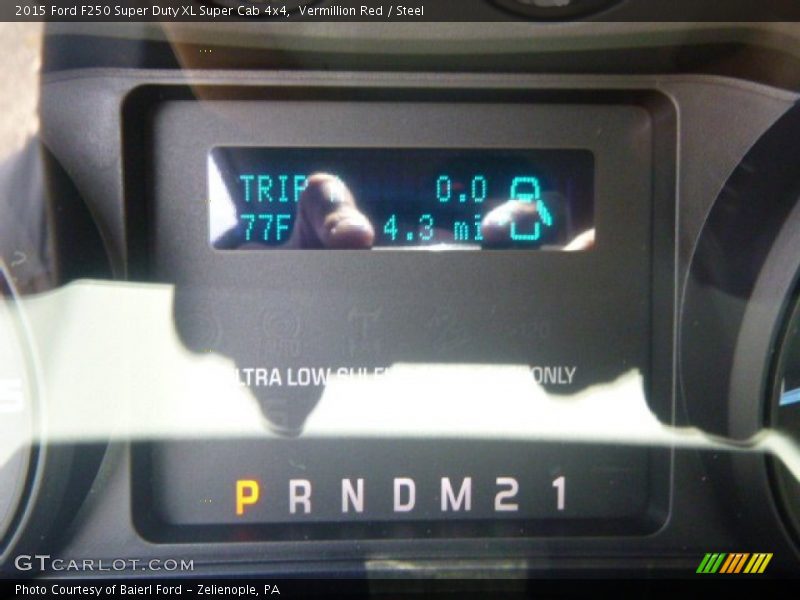 Vermillion Red / Steel 2015 Ford F250 Super Duty XL Super Cab 4x4