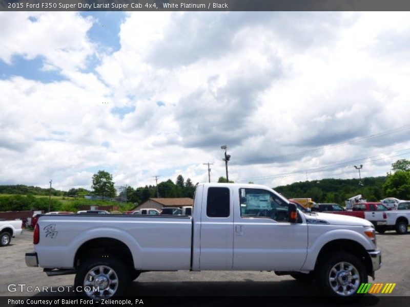 White Platinum / Black 2015 Ford F350 Super Duty Lariat Super Cab 4x4