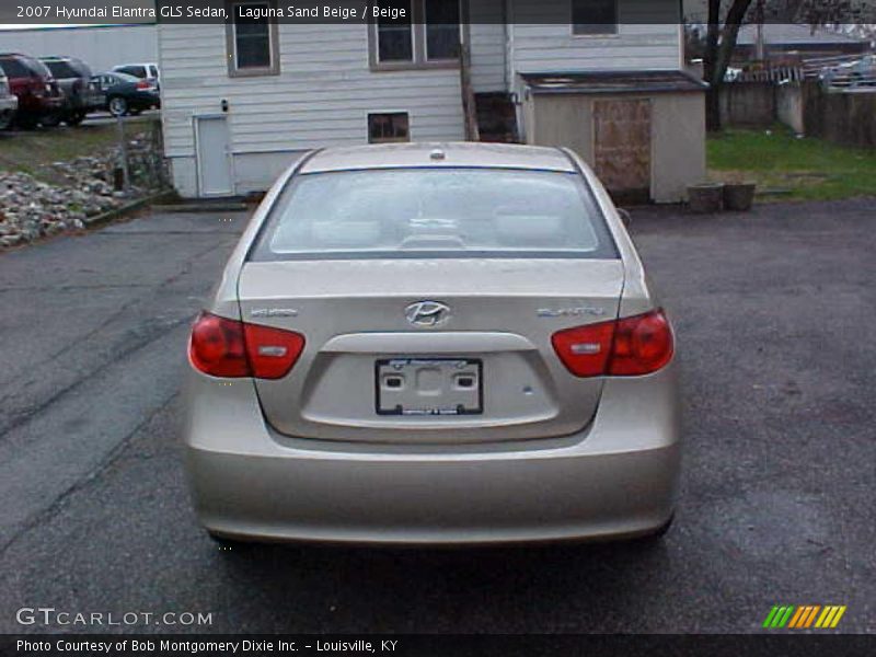 Laguna Sand Beige / Beige 2007 Hyundai Elantra GLS Sedan