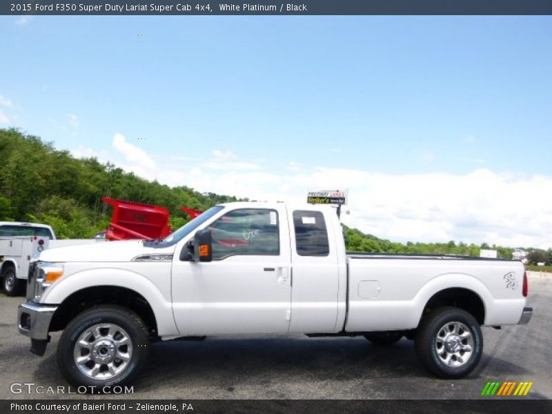 White Platinum / Black 2015 Ford F350 Super Duty Lariat Super Cab 4x4
