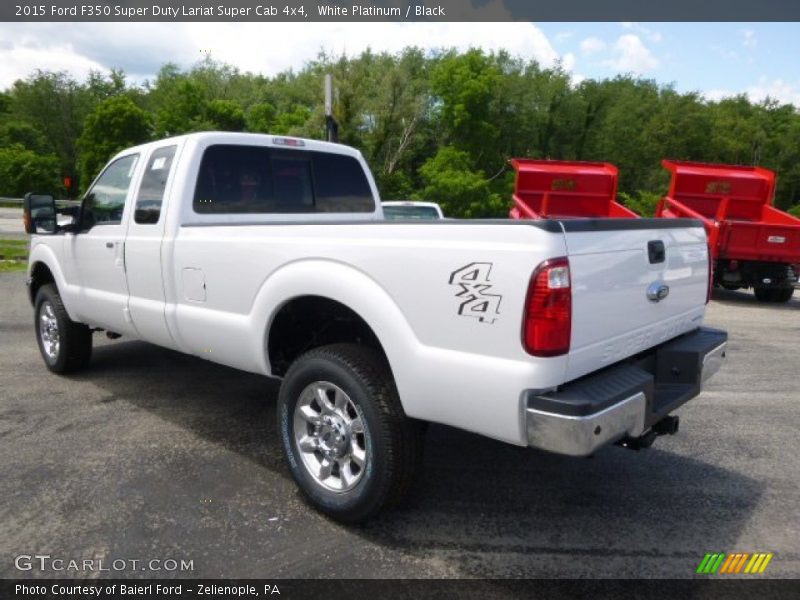  2015 F350 Super Duty Lariat Super Cab 4x4 White Platinum