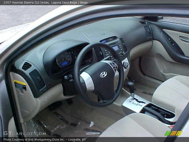 Laguna Sand Beige / Beige 2007 Hyundai Elantra GLS Sedan