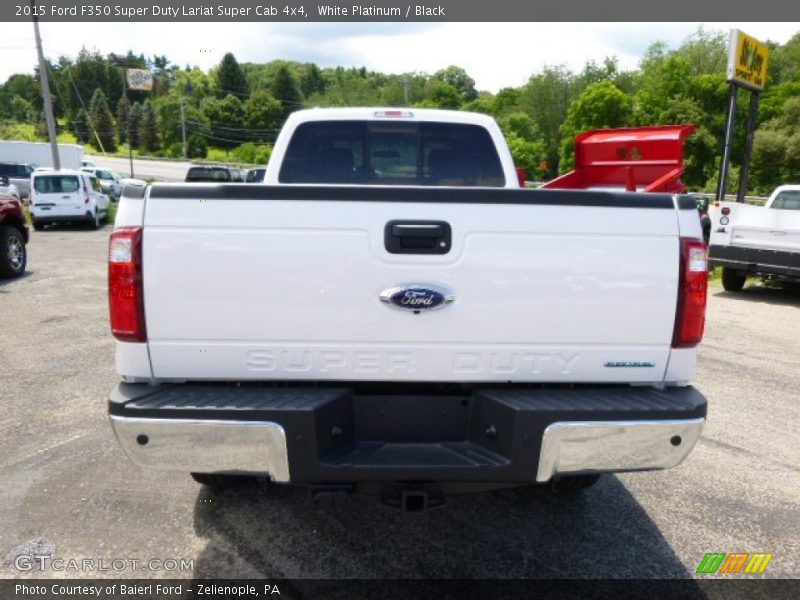 White Platinum / Black 2015 Ford F350 Super Duty Lariat Super Cab 4x4