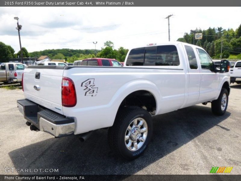 White Platinum / Black 2015 Ford F350 Super Duty Lariat Super Cab 4x4