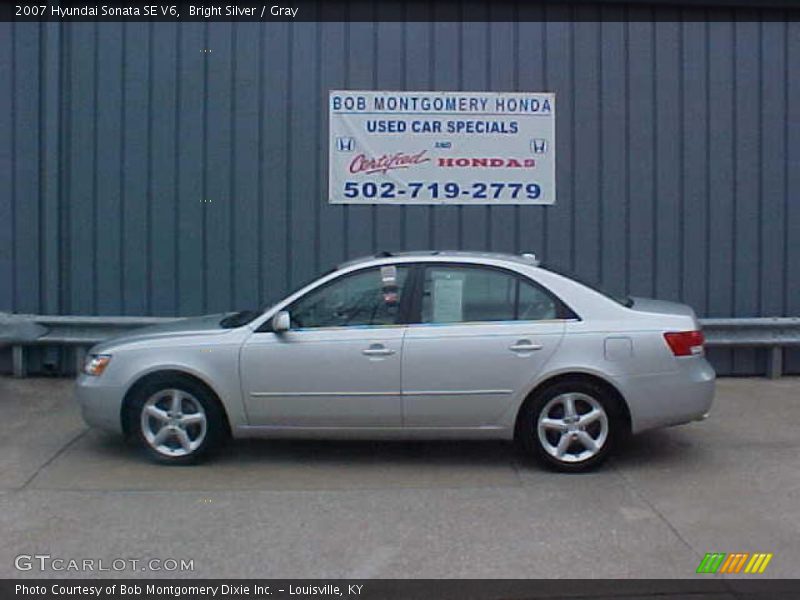 Bright Silver / Gray 2007 Hyundai Sonata SE V6