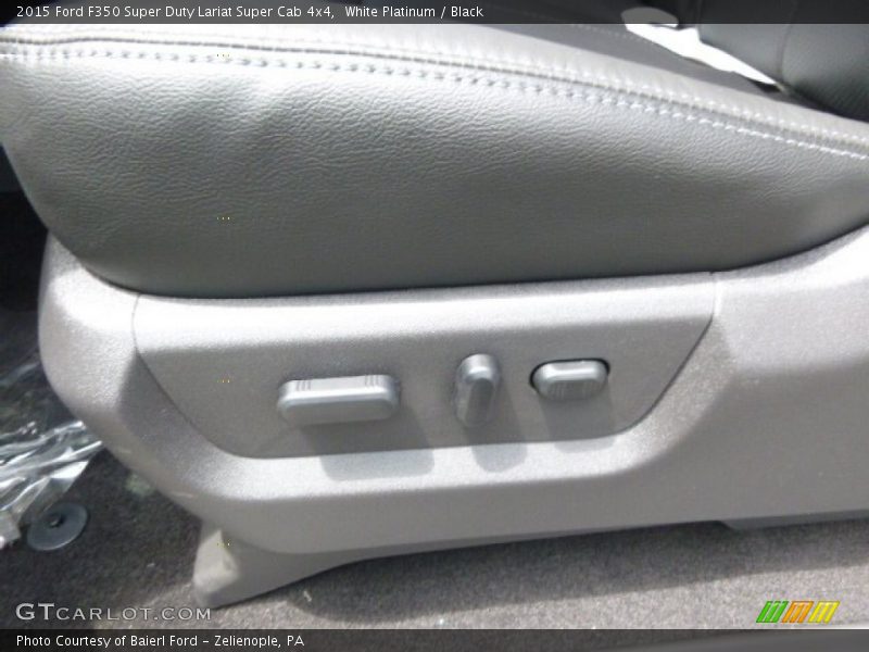 White Platinum / Black 2015 Ford F350 Super Duty Lariat Super Cab 4x4